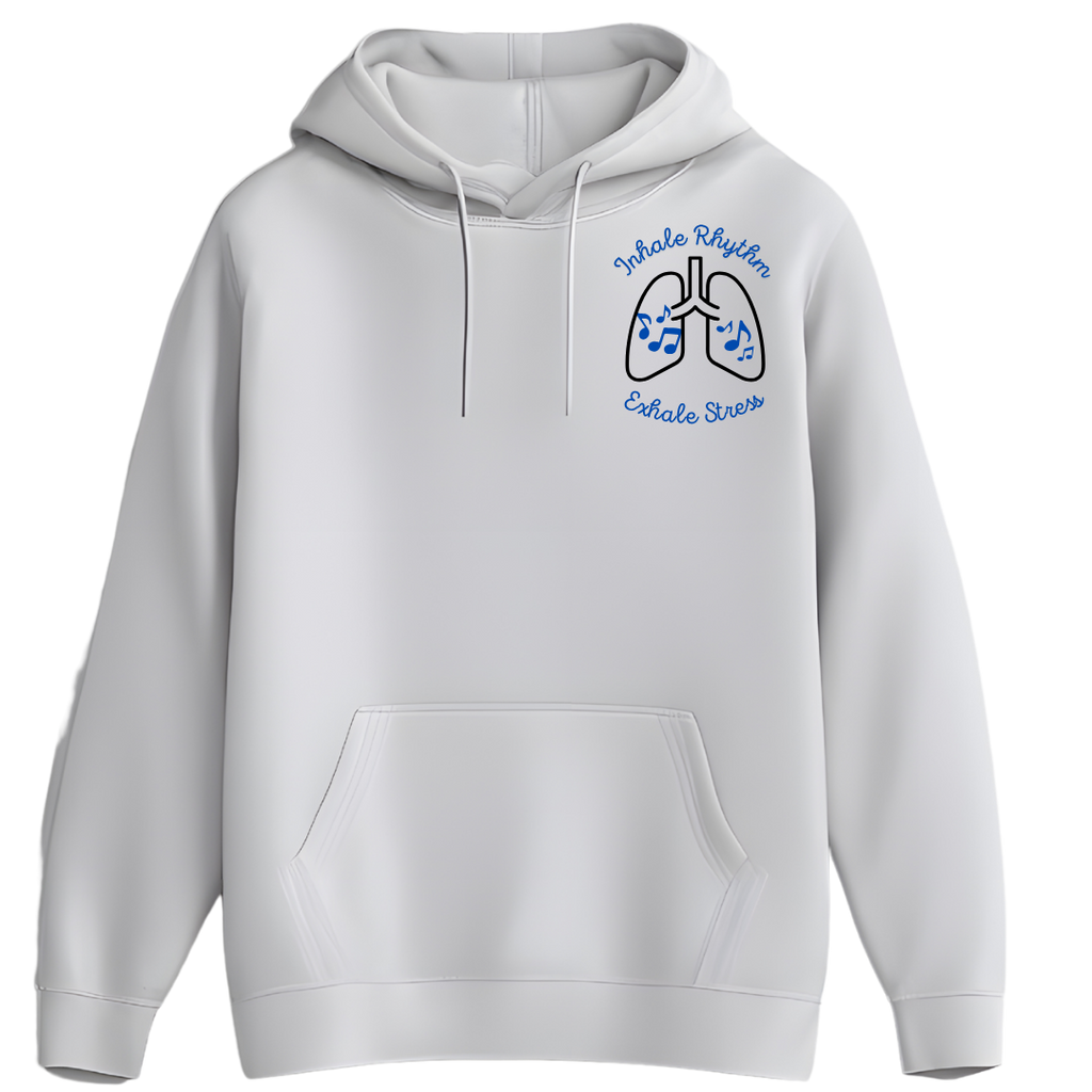 Inhale Rhythm, Exhale Stress Hoodie – SoIndigo Limited Edition
