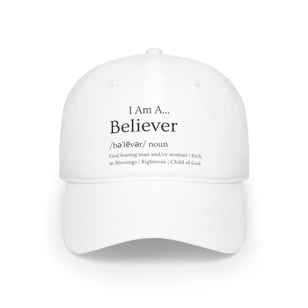 White Low Profile Baseball Cap | Adjustable Velcro Closure | 100% Cotton Baseball Cap | Custom Design Cap | Low-Fitting Cap | White Sports Outdoor Cap | Baseball Fan Accessories | Low Baseball Hat