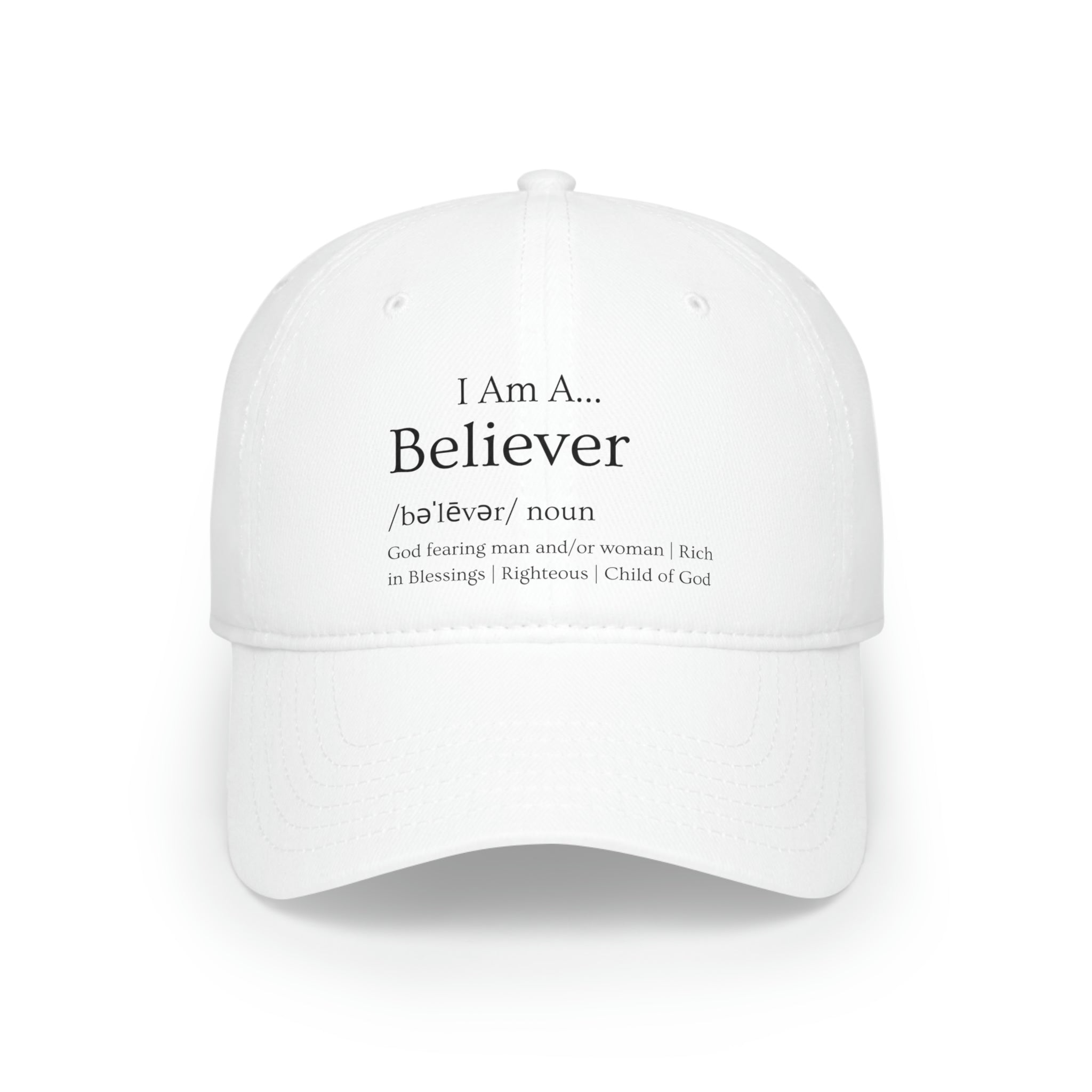 White Low Profile Baseball Cap | Adjustable Velcro Closure | 100% Cotton Baseball Cap | Custom Design Cap | Low-Fitting Cap | White Sports Outdoor Cap | Baseball Fan Accessories | Low Baseball Hat
