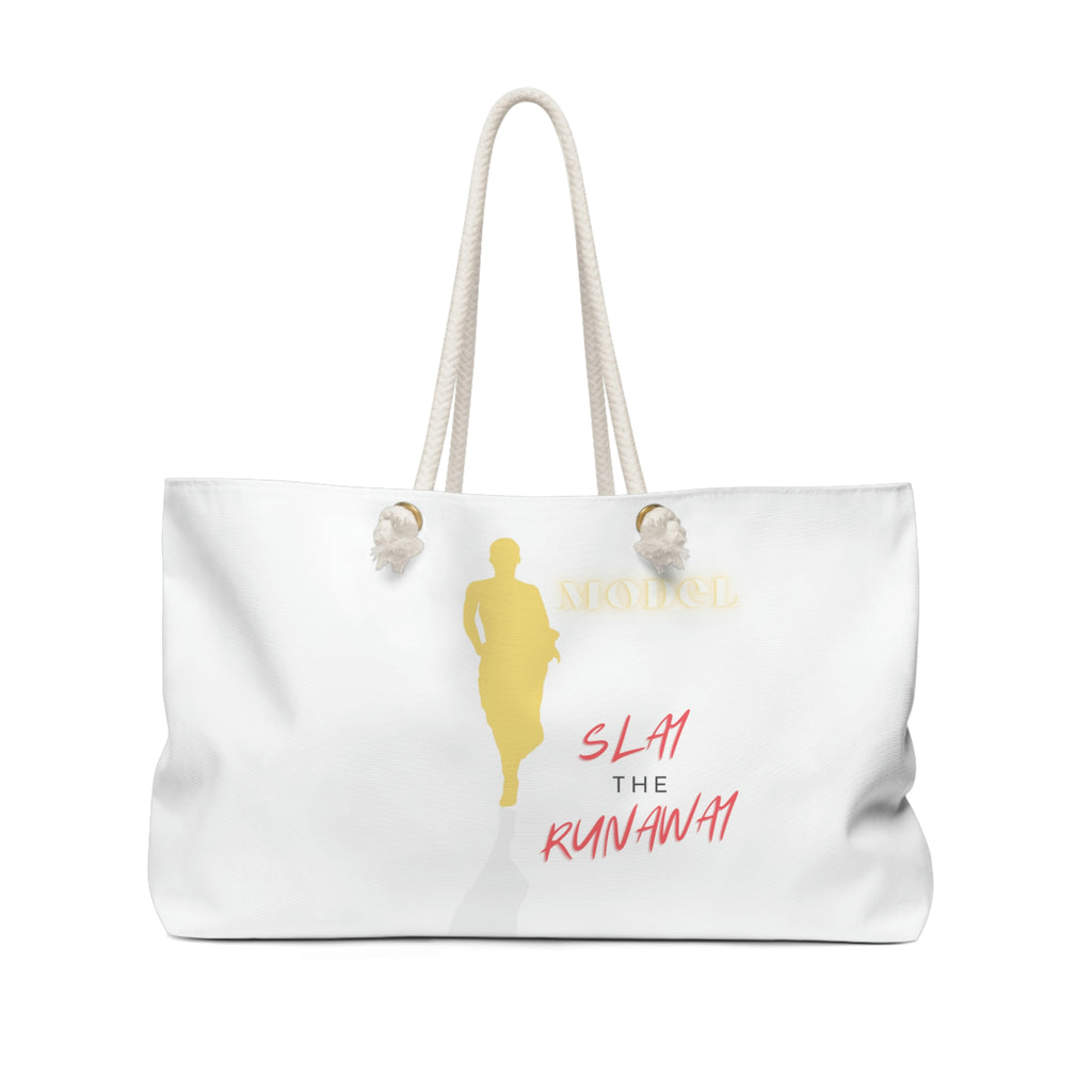 Slay the Runway Oversized Weekender Tote Bag | Custom Design | Stylish Rope Handle Tote