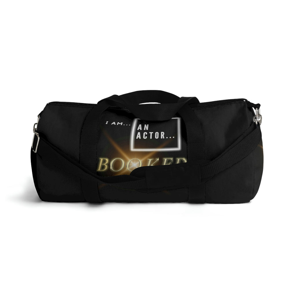 I Am an Actor | Black Duffel Bag | Customized Design with Name Tag Inside | Great for Light Travels | On-The-Go | Easy to Carry Duffel Bag