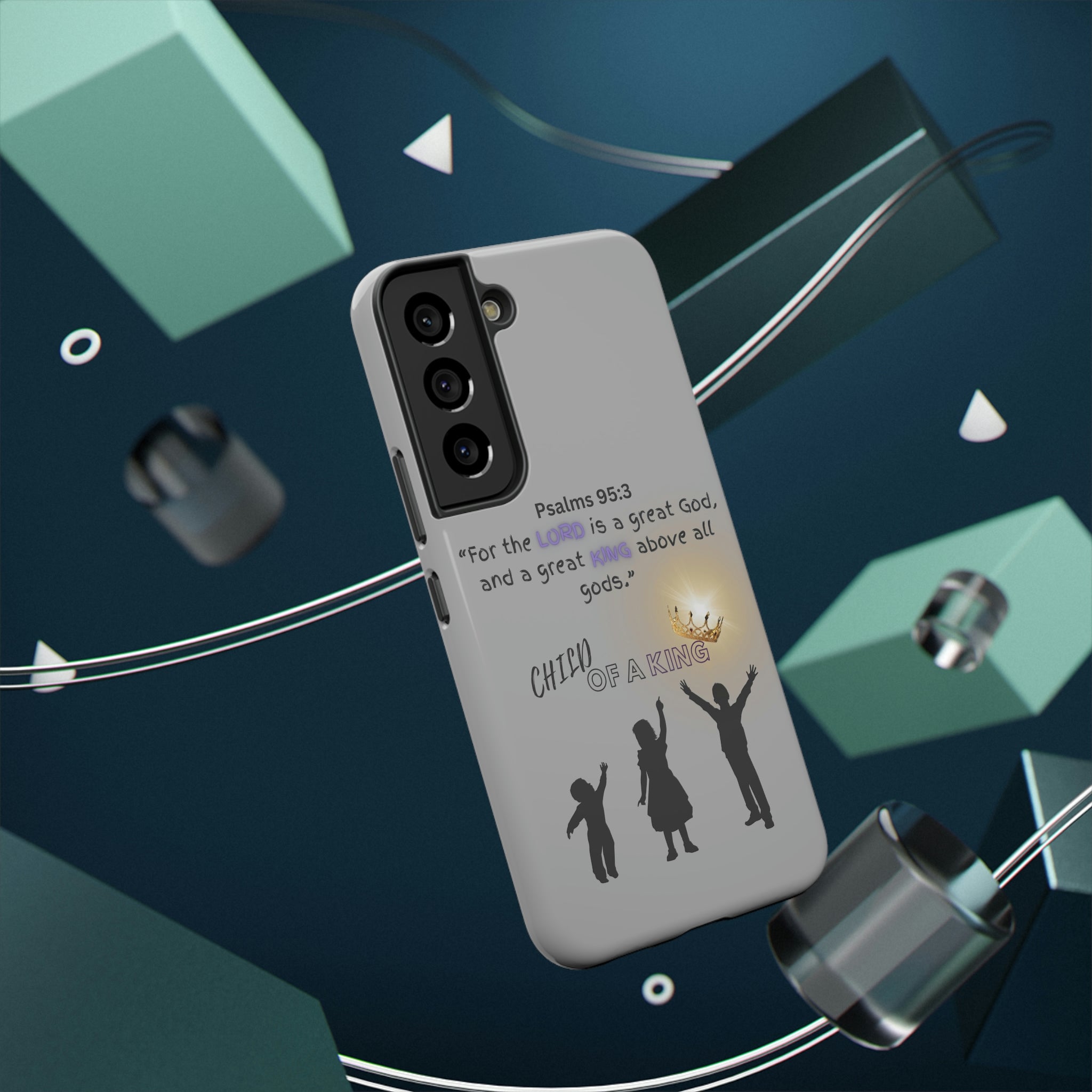 Impact-Resistant | Phone Cases with Beautiful Child of a King Custom Design | Wireless Charging Capabilities | Glossy and Matte Premium Finish