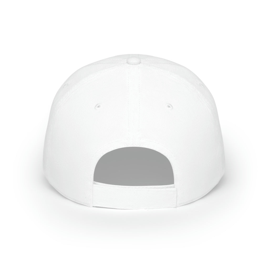 White Low Profile Baseball Cap | Adjustable Velcro Closure | 100% Cotton Baseball Cap | Custom Design Cap | Low-Fitting Cap | White Sports Outdoor Cap | Baseball Fan Accessories | Low Baseball Hat