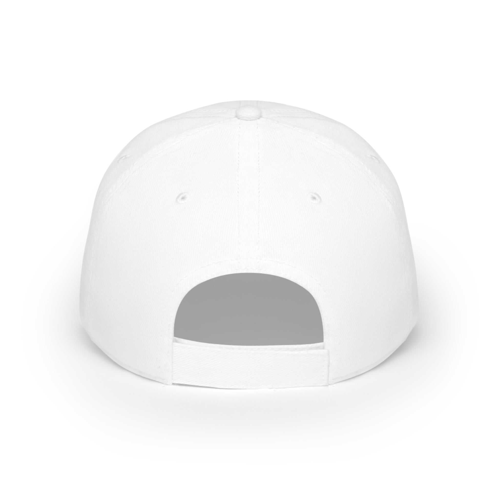 White Low Profile Baseball Cap | Adjustable Velcro Closure | 100% Cotton Baseball Cap | Custom Design Cap | Low-Fitting Cap | White Sports Outdoor Cap | Baseball Fan Accessories | Low Baseball Hat