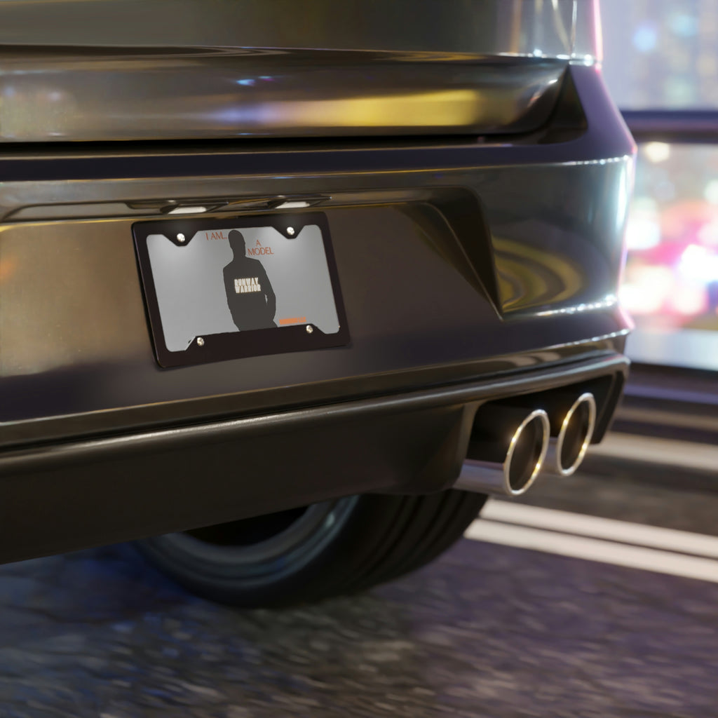 Decorative Vehicle Vanity Plate | Customized Design | I Am a Model Runway Warrior | Great for the Stylish Model