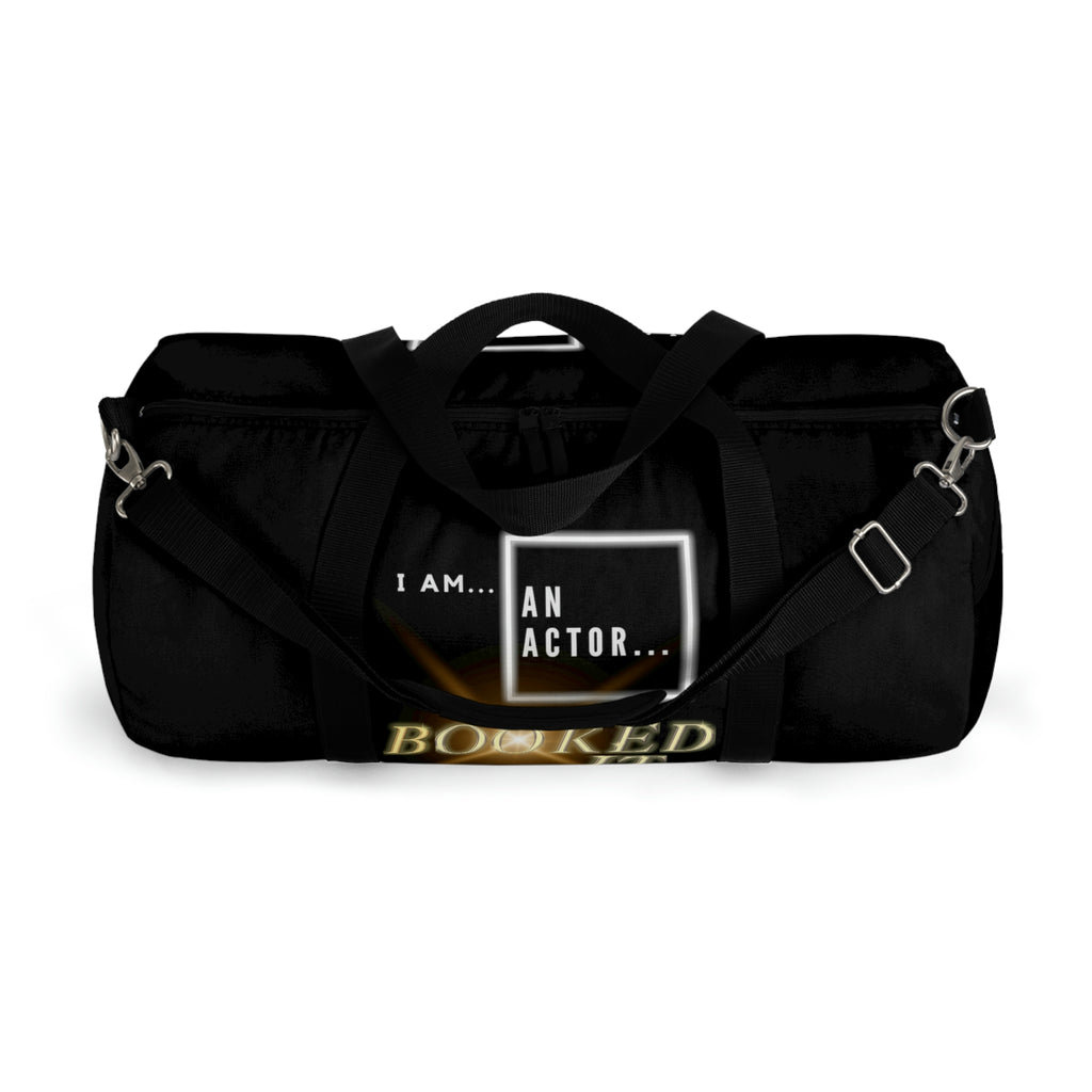 I Am an Actor | Black Duffel Bag | Customized Design with Name Tag Inside | Great for Light Travels | On-The-Go | Easy to Carry Duffel Bag