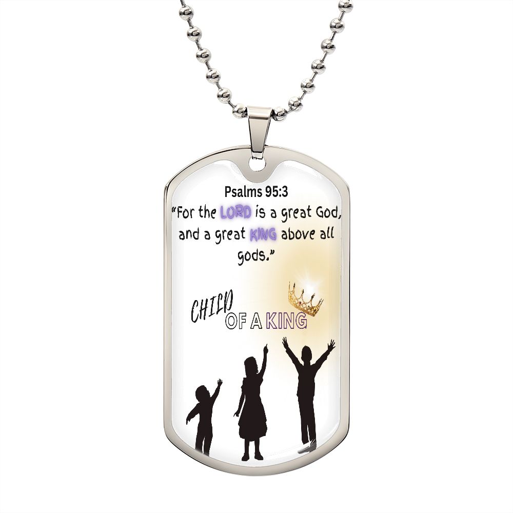 Military Dog Tag with Ball Chain