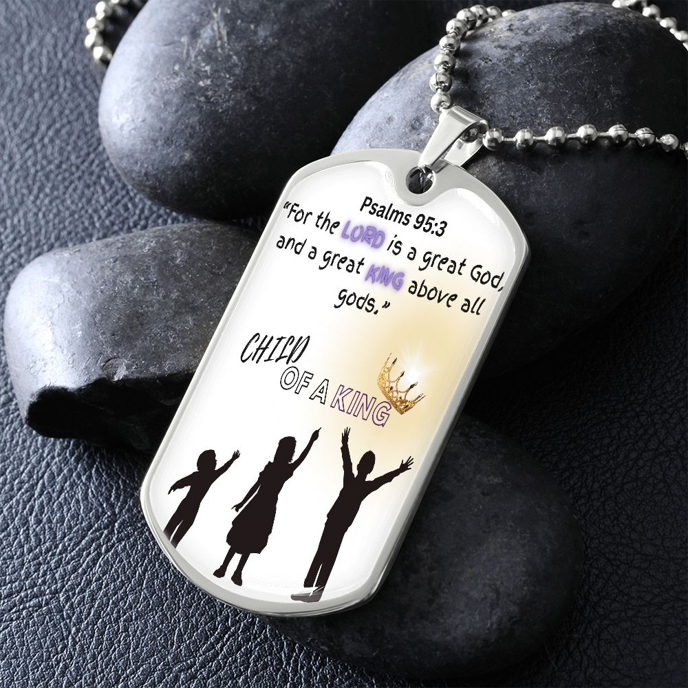 Military Dog Tag with Ball Chain