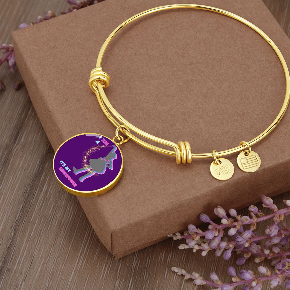 Dancer Superpower Adjustable Bangle | Purple