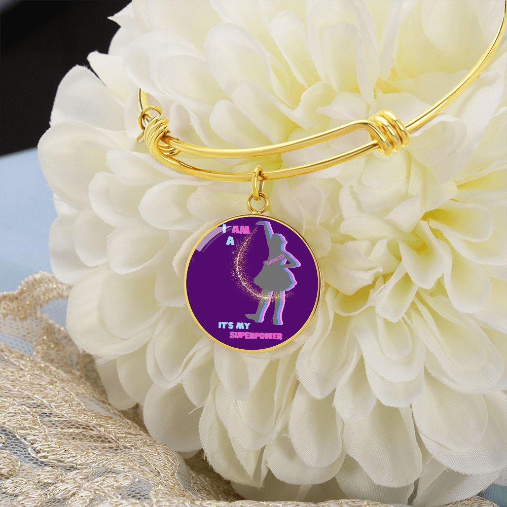 Dancer Superpower Adjustable Bangle | Purple