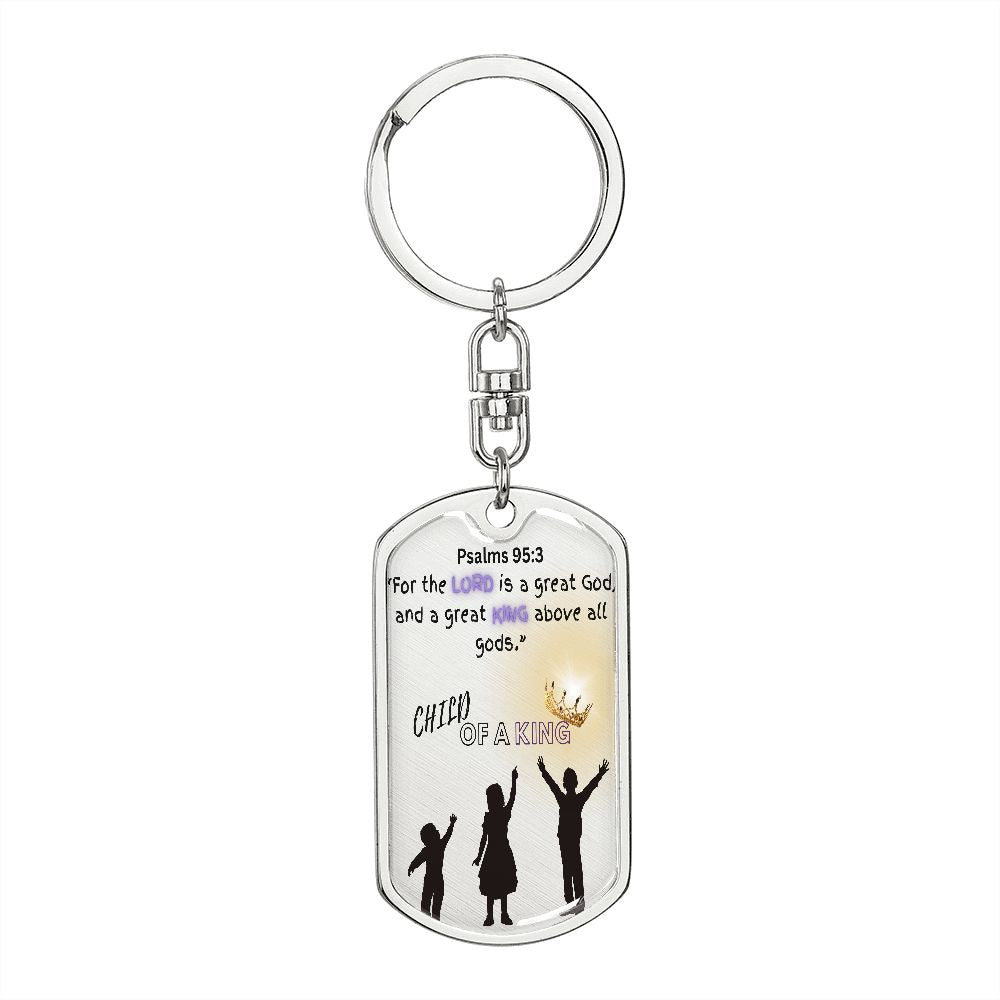 Dog Tag with Swivel Keychain