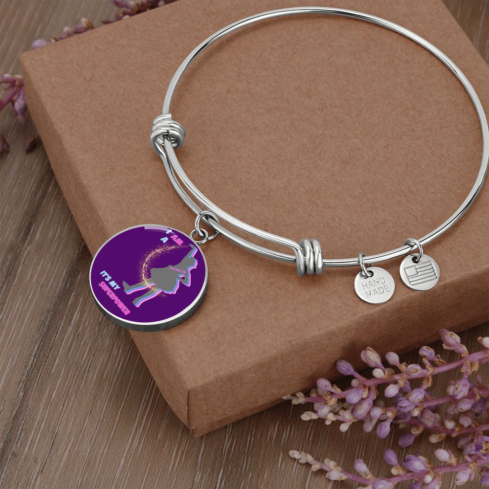 Dancer Superpower Adjustable Bangle | Purple