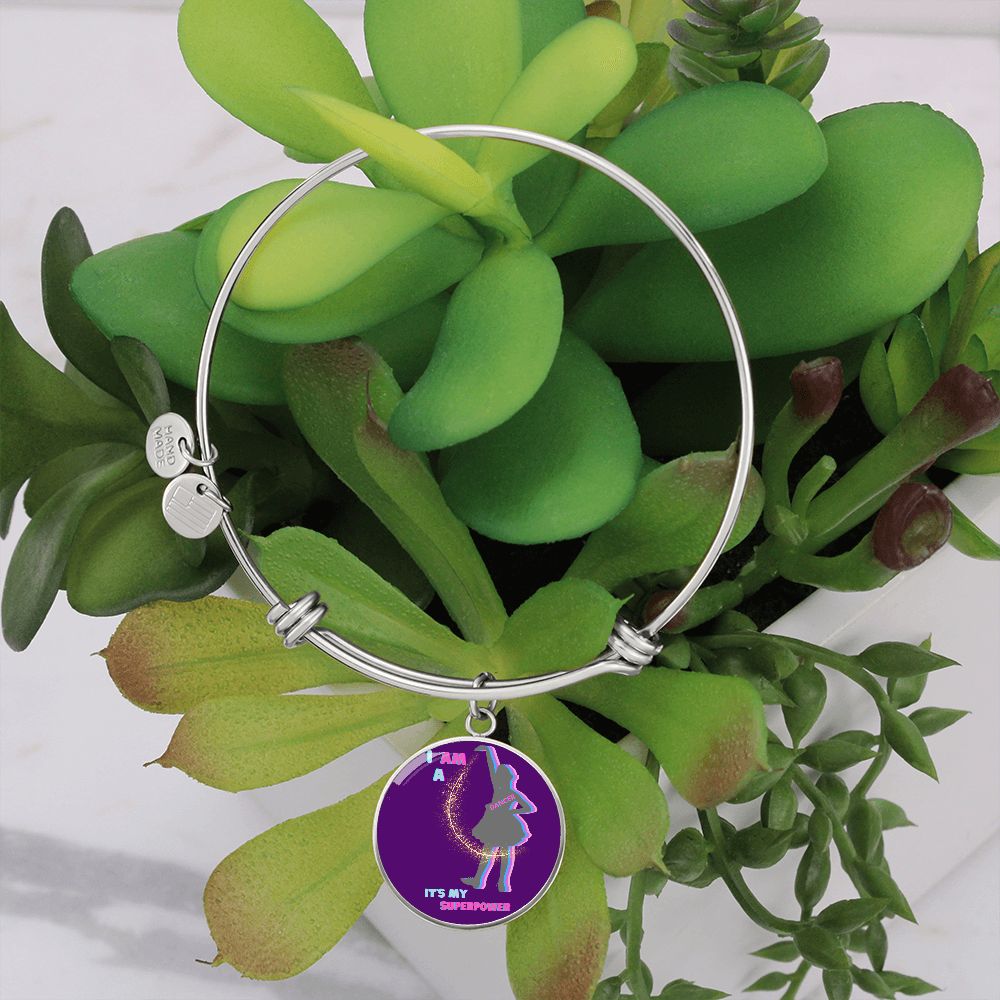 Dancer Superpower Adjustable Bangle | Purple