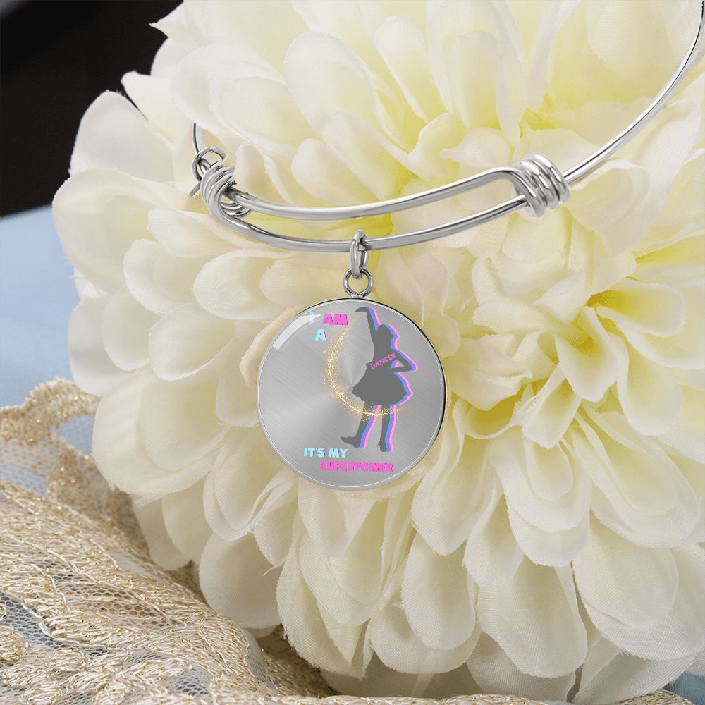Cute Circle Dancer Bangle | I Am a Dancer | Custom made | Personalized