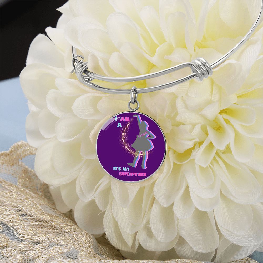 Dancer Superpower Adjustable Bangle | Purple