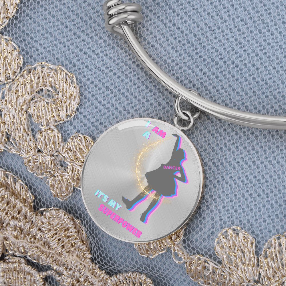 Cute Circle Dancer Bangle | I Am a Dancer | Custom made | Personalized