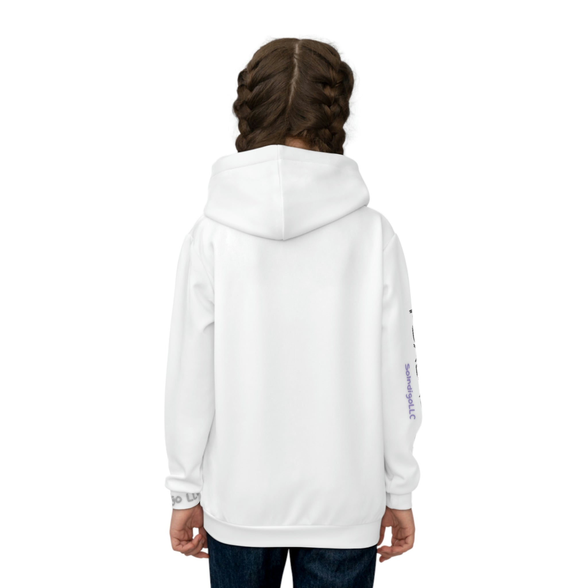 Large Print | Comfortable Fit | Child of a King | Children's Hoodie with Front Graphics and Right Arm Graphics